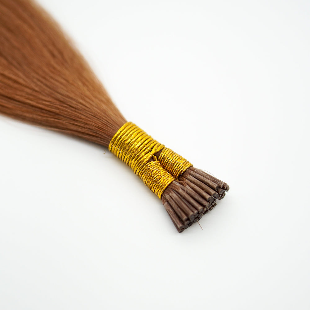 I Tip Extensions: Deep Auburn #135