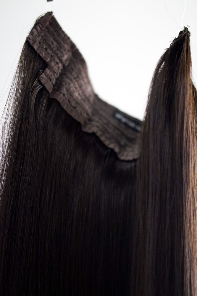 Halo Hair Extension: Darkest Brown #2