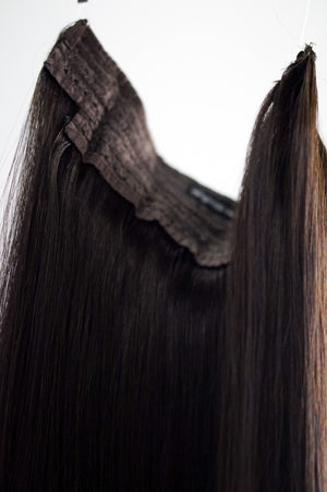 Halo Hair Extension: Darkest Brown #2
