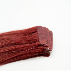 Tape In Extensions: Burgundy