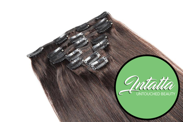 Clip In Extensions: Intatta Natural Virgin Remy Hair